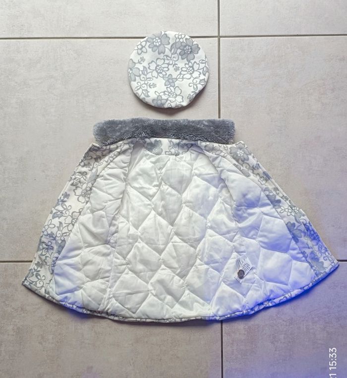 Manteau chic velours avec béret fille - 24 mois - photo numéro 2