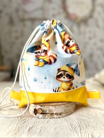 Sac à dos pochon enfant jaune