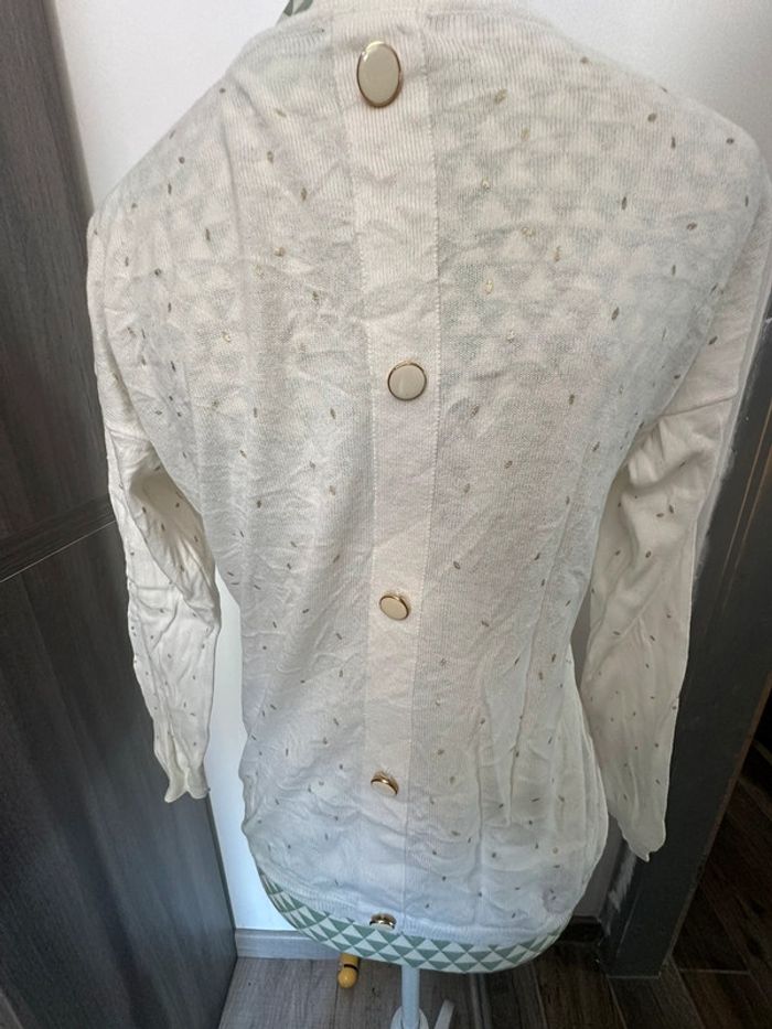 Pull fin blanc - photo numéro 4
