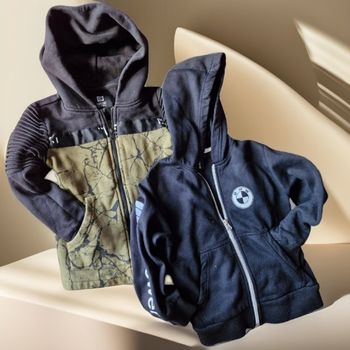 2 vestes zippées à capuche