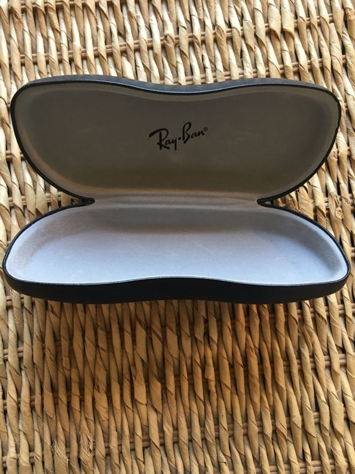 Étui à lunette en cuir ray ban noir - photo numéro 3