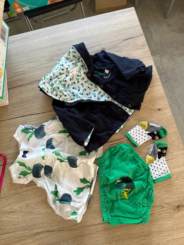 Ensemble 4 pièces catimini taille 3 mois - photo numéro 16