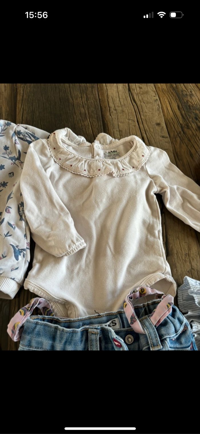 Lot bébé fille 12 mois tape à l’œil kiabi sergent major. - photo numéro 6