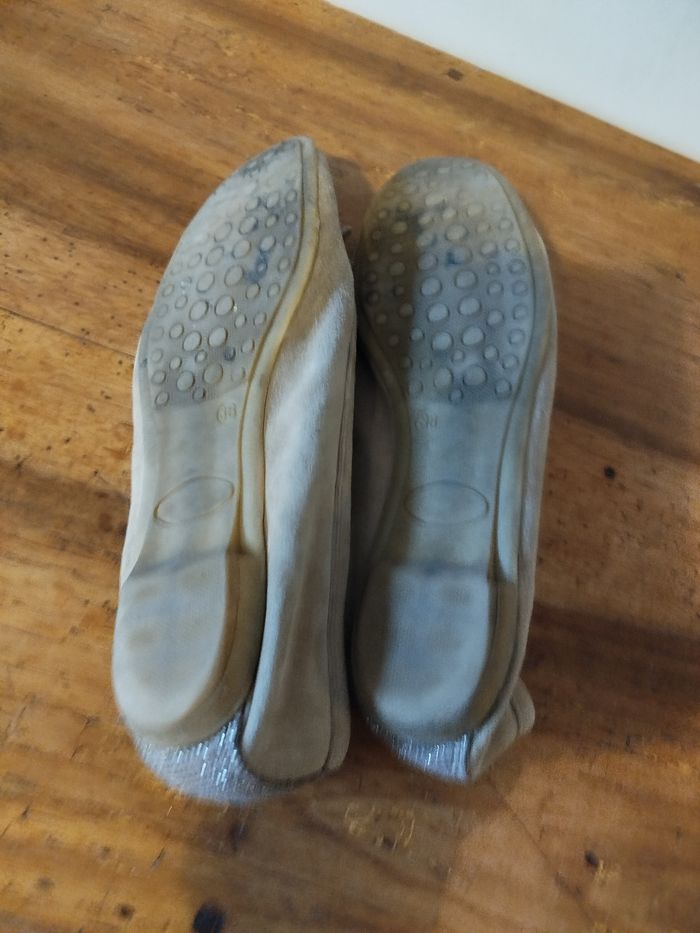 Ballerines cuir taupe - photo numéro 3