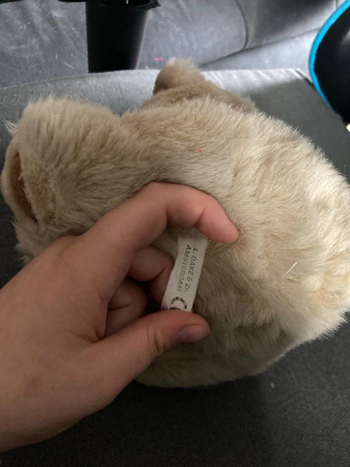 Peluche ours beige - photo numéro 3