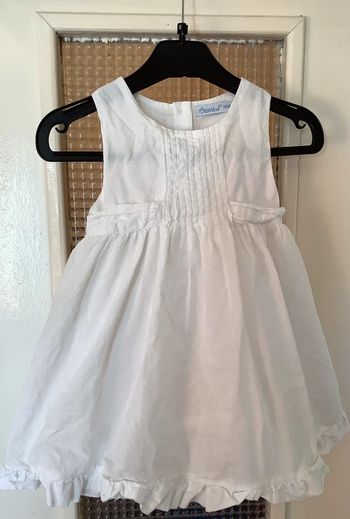 Robe sans manche blanche Bébé Rêve 36 mois
