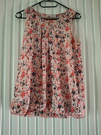 Top haut tee-shirt fleuri