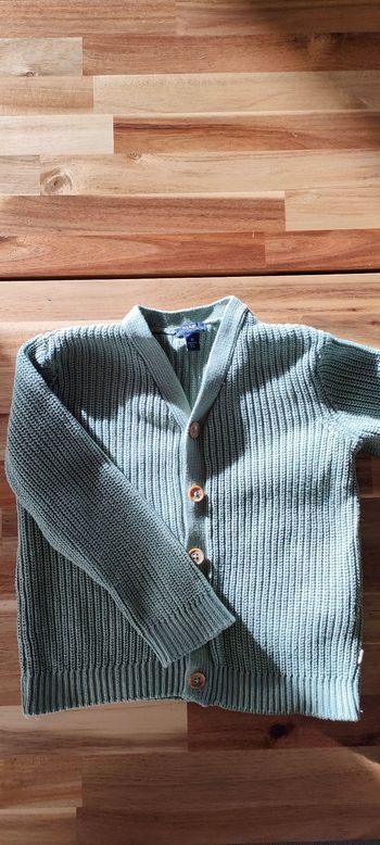 Gilet mailles vert KIABI