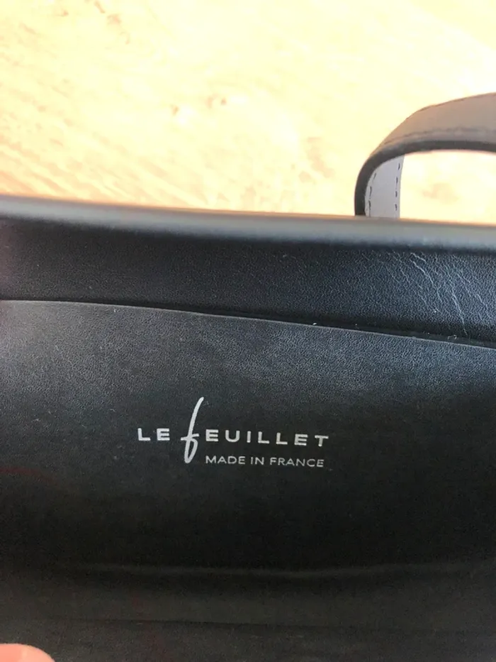 Sac bandoulière noir cuir neuf Made in France - photo numéro 6