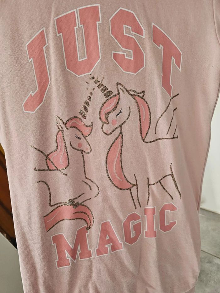 Pull long / robe ill Sweat à capuche long fille 12 ans licorne - photo numéro 4