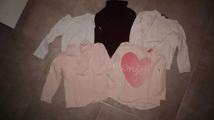 Lot 5 t-shirts manches longues