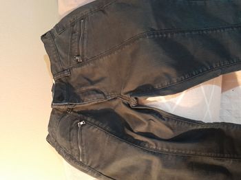 Pantalon effet enduit