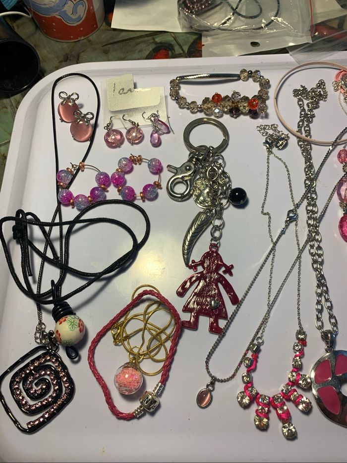 Gros lot bijoux roses ( voir descriptif) - photo numéro 8
