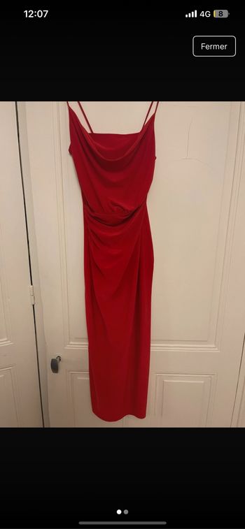Robe longue rouge