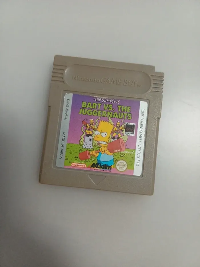 Bart Vs. The Juggernauts Nintendo Gameboy