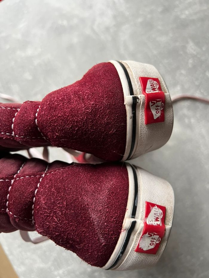 Vans montante bordeaux 40 bon état - photo numéro 6
