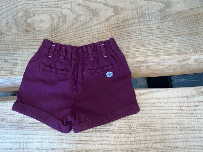 Short prune violet sergent major taille 5 ans Liberty fleurs fille - photo numéro 2