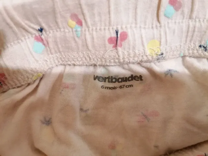Lot pantalon pyjama vertbaudet 6 mois - photo numéro 4