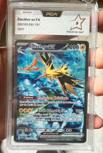 Carte Pokémon 151: Électhor EX FA 202/165