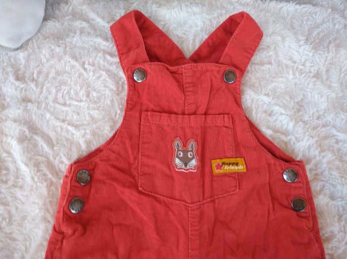 Salopette velours Garçon 6 mois Dpam 100% coton - photo numéro 3