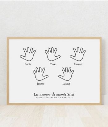 Affiche fêtes des grands mères A4