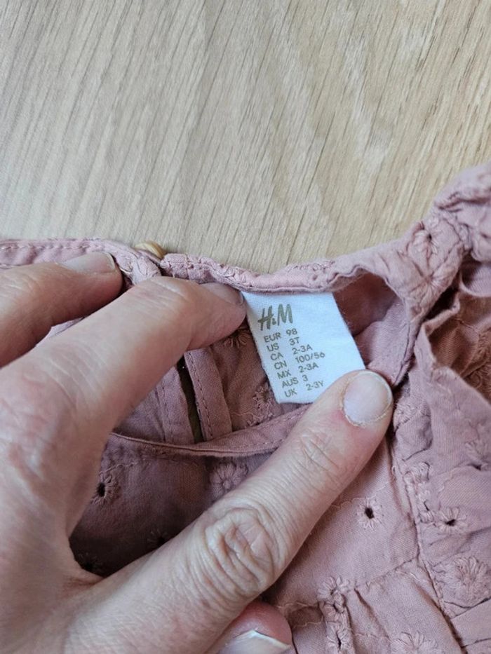 Blouse sans manches vieux rose h&m 3 ans - photo numéro 2