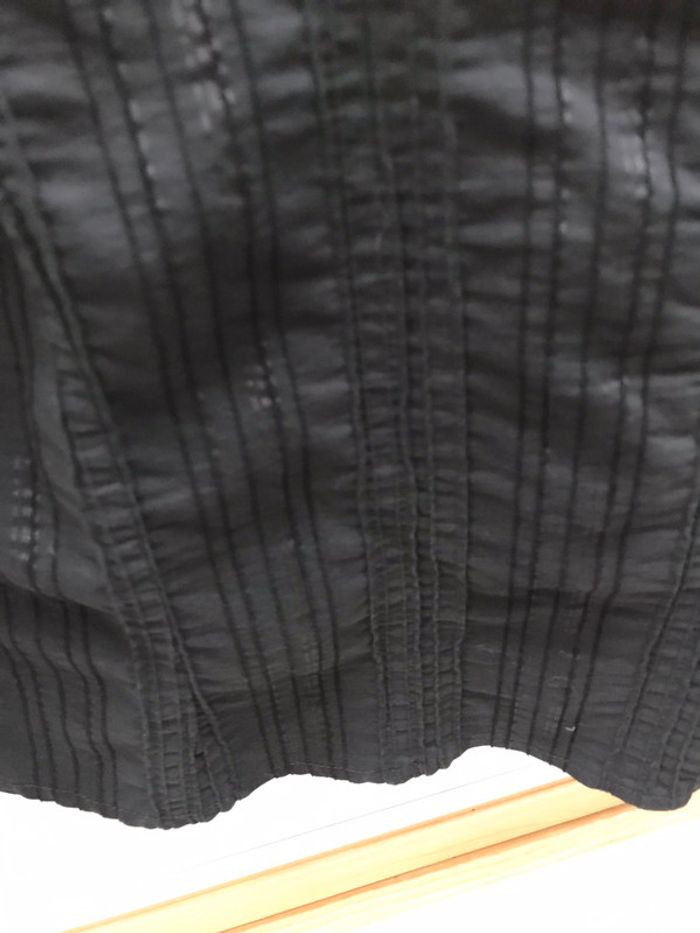 Chemisier noir à manches longues T38 - photo numéro 3