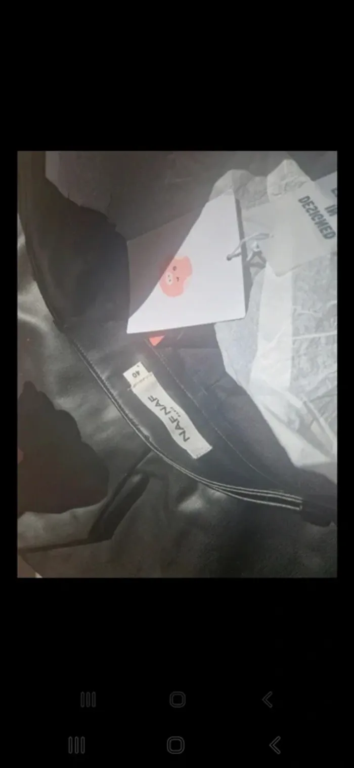 Short femme noir taille 40 neuf avec étiquette naf naf - photo numéro 4