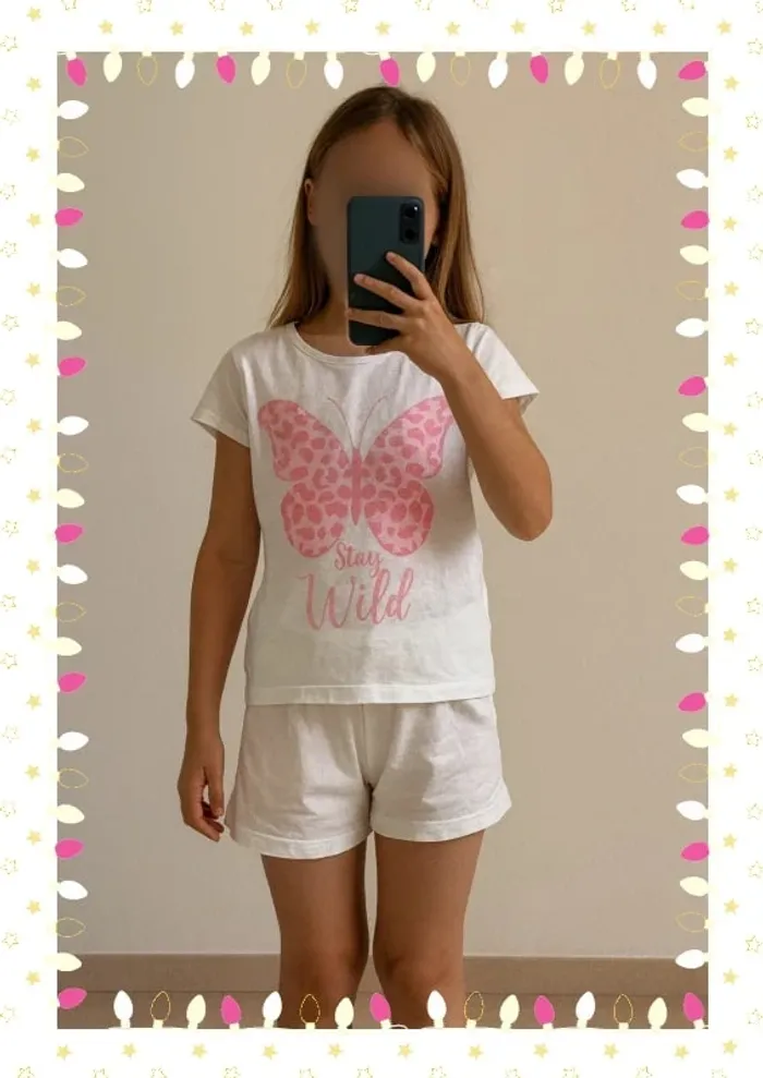 🌸 Pyjama fille 10 ans Inextenso  "Stay Wild" 🌸