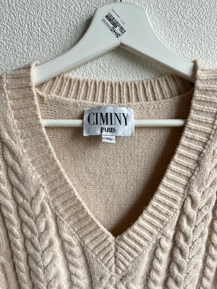 Pull sans manches beige - photo numéro 2