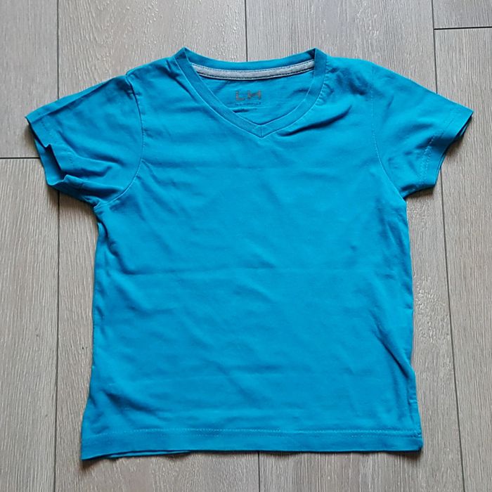 Maillot manche courte bleu. Garçon 4 ans. Marque La Halle