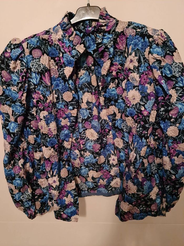 Chemisier fleuri style vintage - photo numéro 2