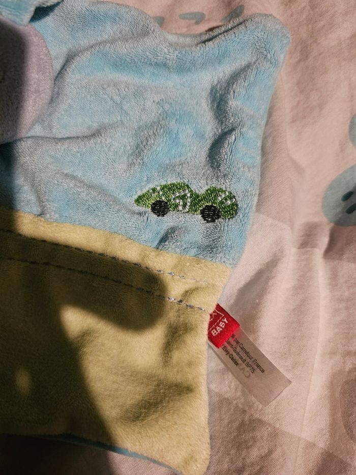 Doudou lapin bleu - photo numéro 2