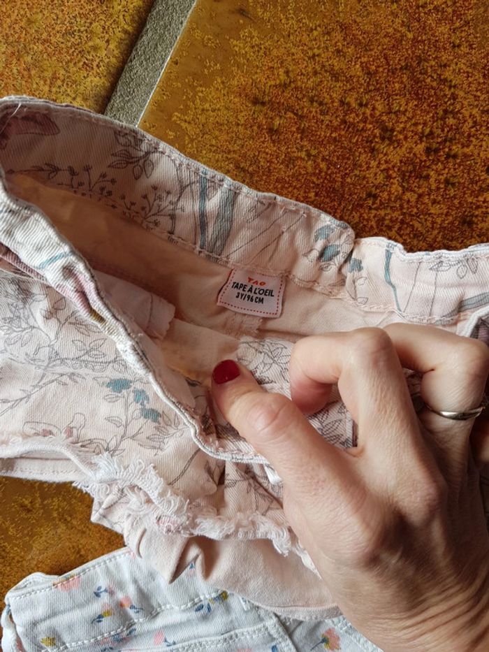 Lot de 2 shorts fille 3ans tape à l'oeil - photo numéro 5