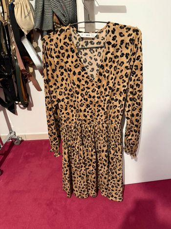 Robe léopard Zara M état neuf