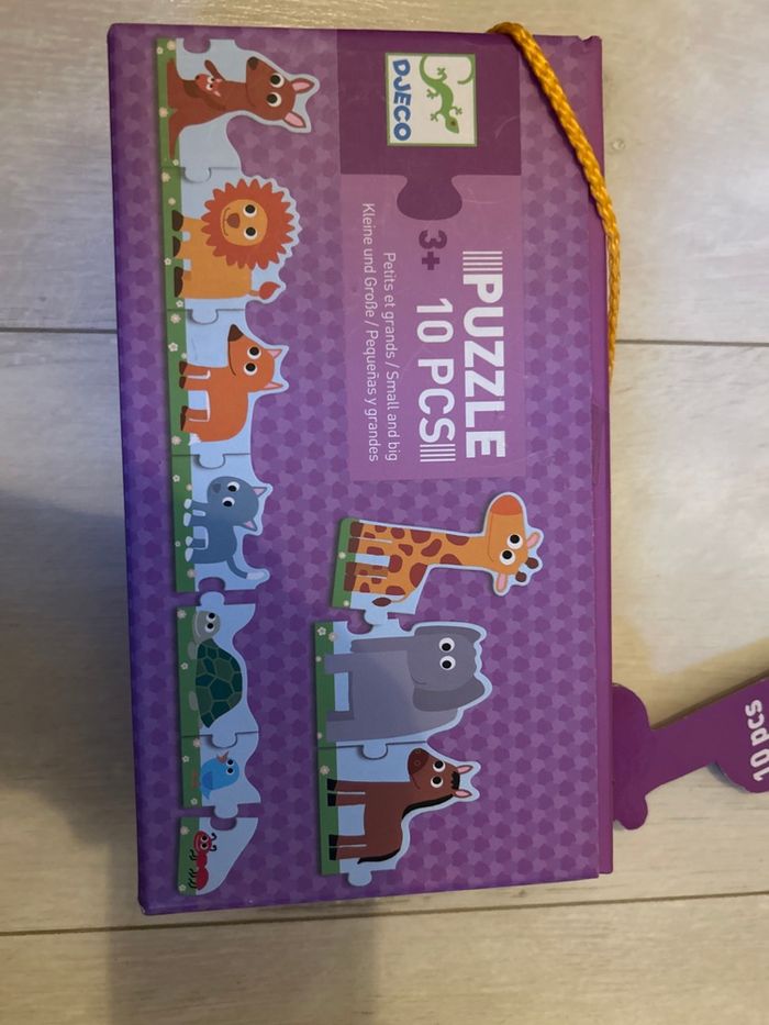 Lot puzzle djeco et petit train à tirer - photo numéro 2