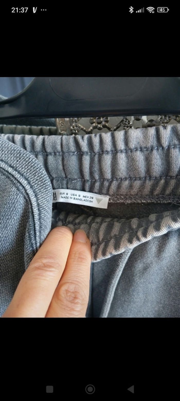 Ensemble jogging survêtement zara gris délavé - photo numéro 3