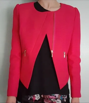 Blazer rose framboise