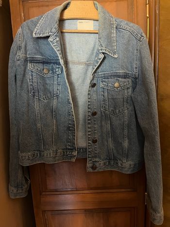 Veste en jean bleu