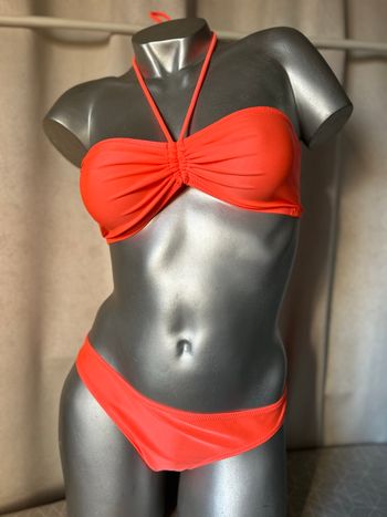 Maillot de bain 2 pièces corail 42 Kiabi