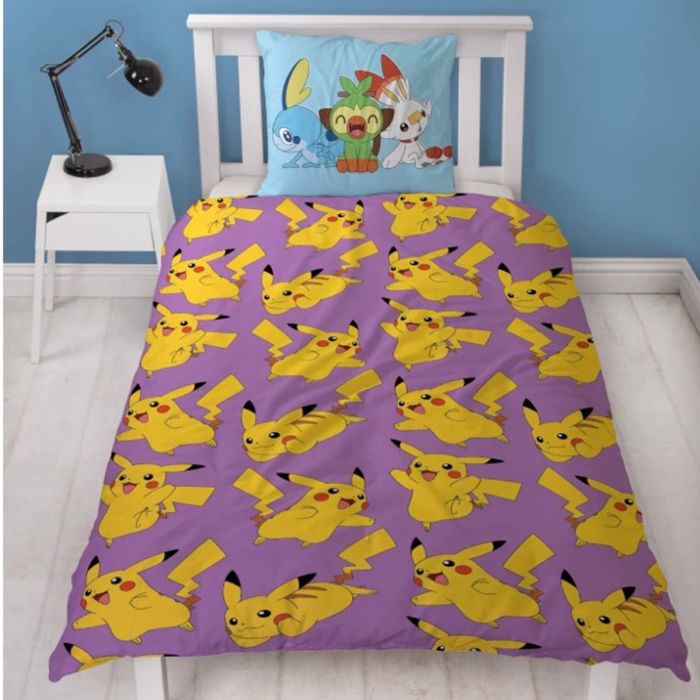 Housse de couette + Taie Pikachu - Pokémon - NEUF - photo numéro 2