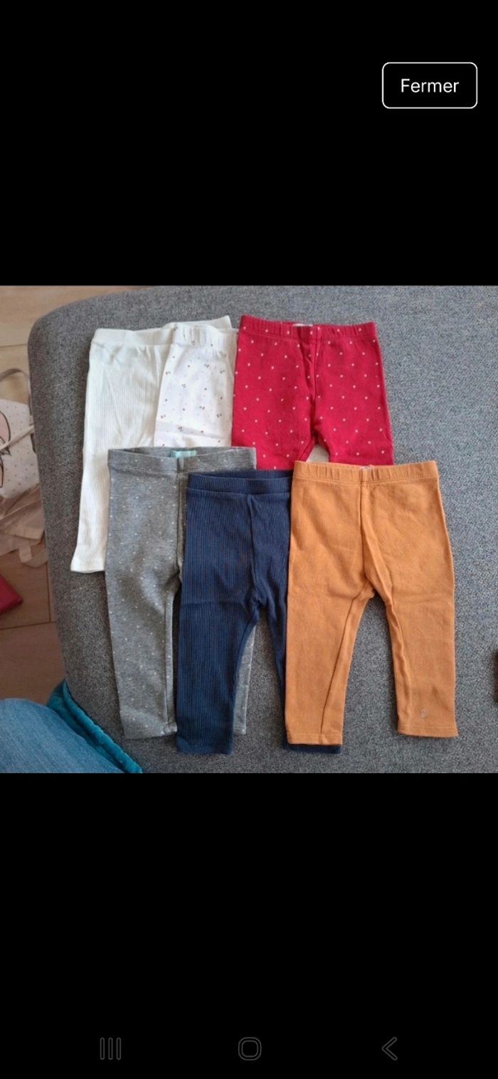 Lot pantalons 12 mois