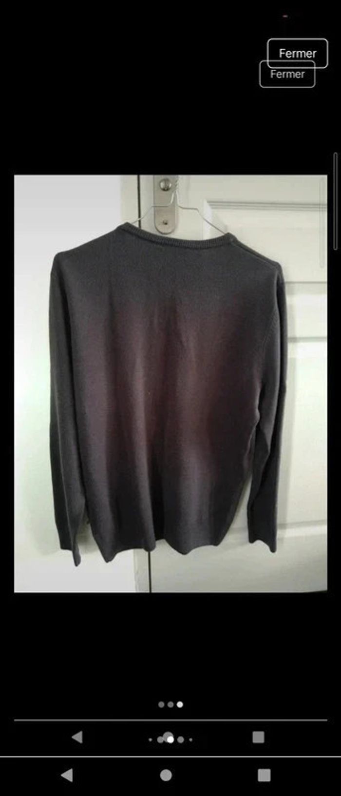 Pull homme col V taille M - photo numéro 3
