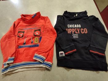 Lot de 2 pulls chauds enfant garçon – Taille 8 ans