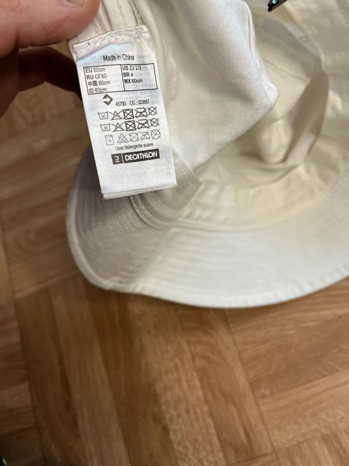Chapeau bob blanc Tribord avec lacets - photo numéro 5