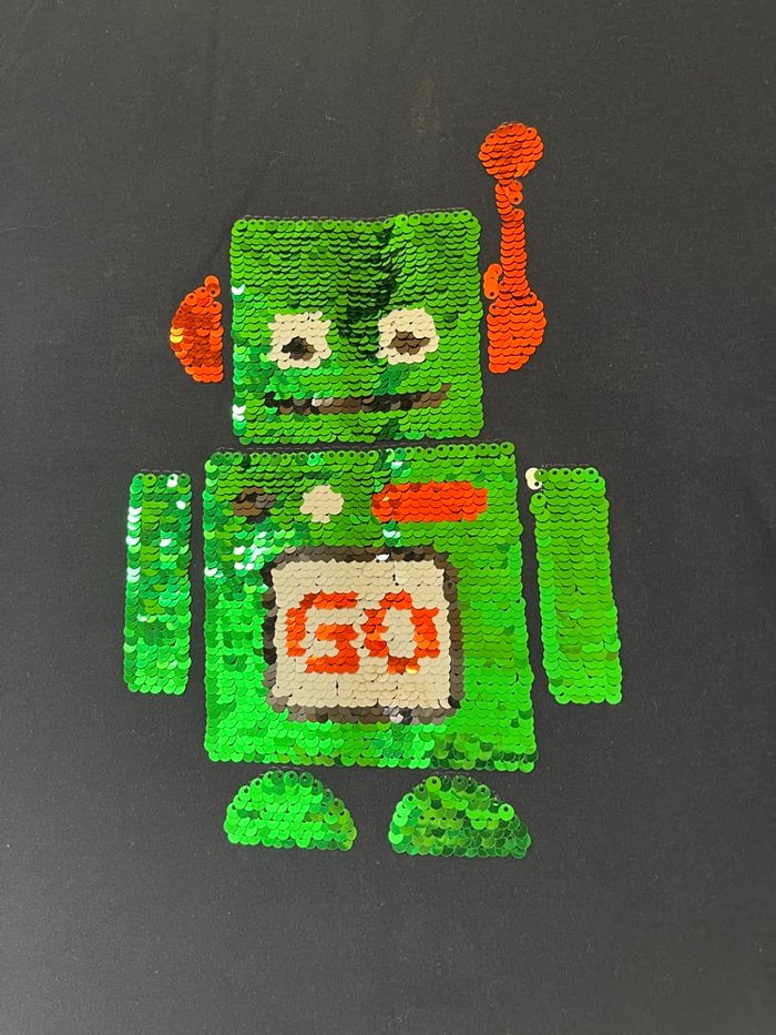 Pull robot sequins réversibles 12 ans - photo numéro 2