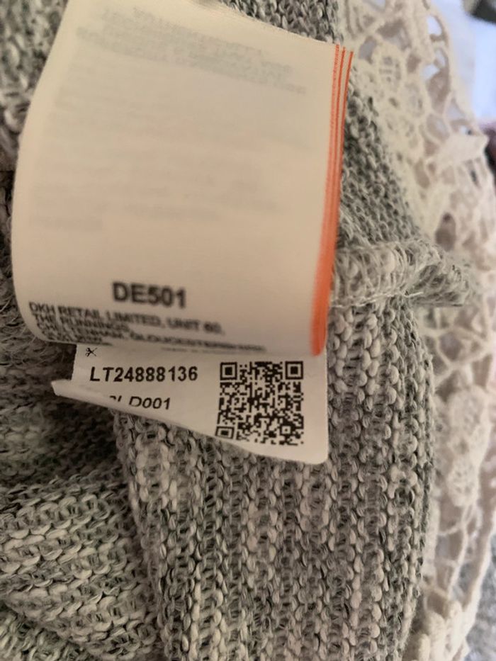 Pull Superdrytaille40 gris dentelle - photo numéro 15