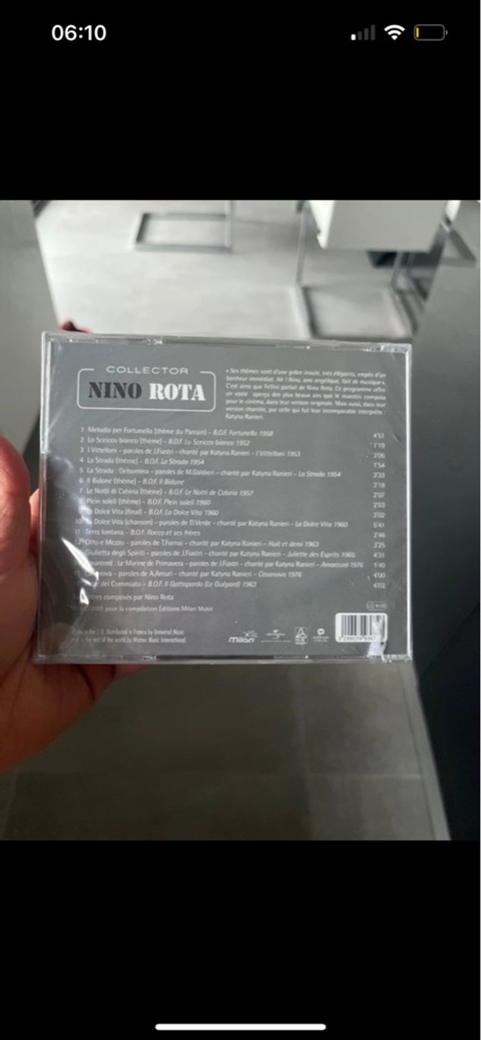 Cd  collector Nino Rota édition du centenaire - photo numéro 8