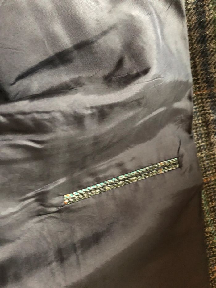 🔷Blazer vintage pure laine vierge Woolmark Check pattern blazer made in France 🇫🇷 - photo numéro 10