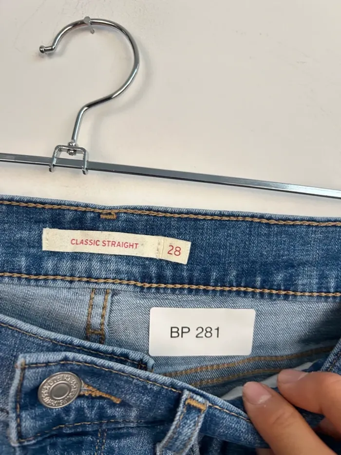 Jean Levi's Femme Bleu W28 L30 | Classic Straight | Taille 38 | Très Bon État | BP280 - photo numéro 11